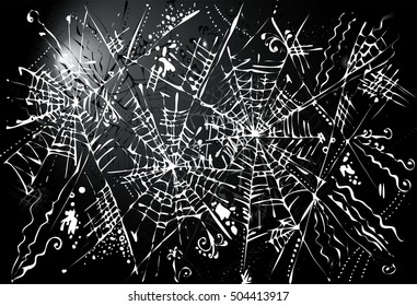 Spider Web background for Halloween