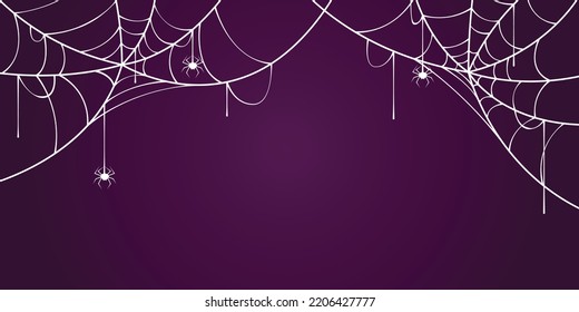 spider web background, halloween template