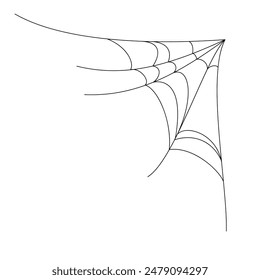 spider web background for hallowen design. spider web line art