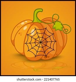 spider web and background for pumpkins for Halloween