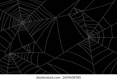 Web de la araña en fondo negro.eps