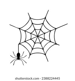 Spider web black colour design