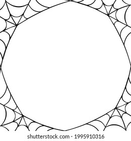 Spider web border. Clipart image