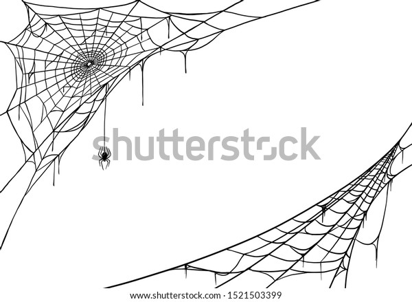 Spider web for\
cards and background for\
Halloween