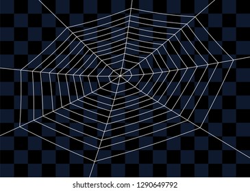 Spider web. Cobweb illustration for halloween design. Vector background.