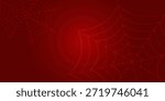 Spider web. Cobweb on Red background vector illustration eps 10.