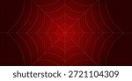 Spider web. Cobweb on Red background. Vector illustration