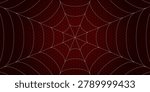 Spider web. Cobweb on Red background. Vector illustration