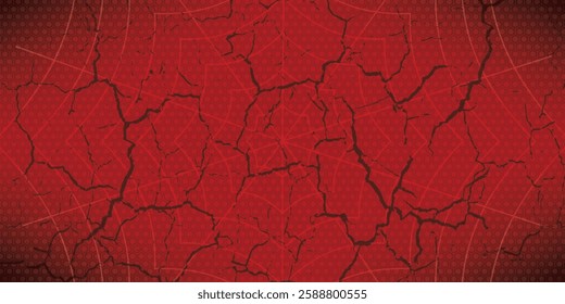 Spider web. Cobweb on Red background. Vector illustration