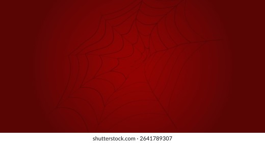 Spider web. Cobweb on Red background vector illustration eps 10.