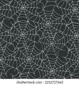 Spider web cobweb spiderweb seamless pattern background concept. Vector cartoon graphic design element illustration