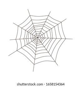 Spider web or cobweb. Vector illustration of cobweb. Vector illustration