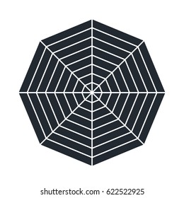 Spider web - Cobweb vector  on white background - illustration
