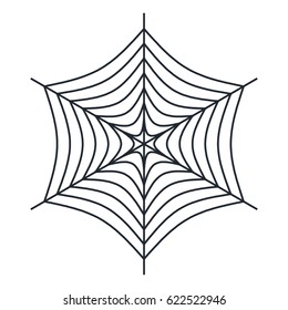 Spider web - Cobweb vector  on white background - illustration
