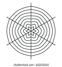 Spider web - Cobweb vector  on white background - illustration
