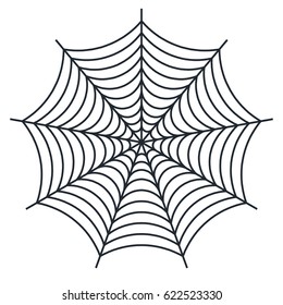 Spider web - Cobweb vector  on white background - illustration
