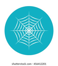 Spider Web Colored Vector Icon