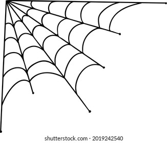 spider web at the corner for halloween decoration