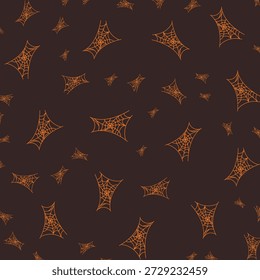 Spider web cute element trendy design vector Illustration colorful background.eps