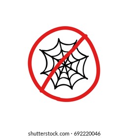 spider web doodle icon