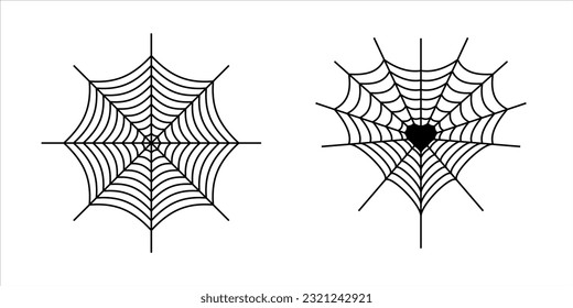spider web element. gothic tattoo art symbol
