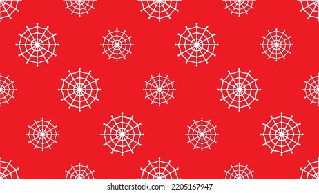 Spider Web Endless Seamless Pattern Alpha Channel Hollow Transparent Background