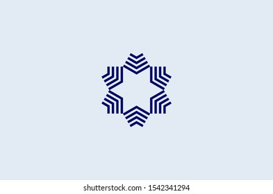Spider web geometry logo icon vector