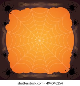 spider web Halloween background