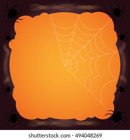 spider web Halloween background