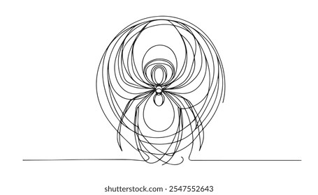 teia de aranha plano de fundo do dia das bruxas, aranha assustadora e teia de aranha no plano de fundo branco