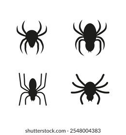 Spider web. Halloween background. Spiderweb vector illustration. Black spider web isolated on white background. Cobweb silhouette.