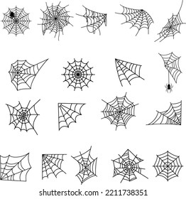 Spider Web – Halloween Bundle.
The bundle contains 18 different spider webs. This design can be printed or used digitally.