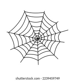 Spinnennetze und Halloween-Cobweb-Dekorationsvektor