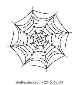 Spider web and halloween cobweb decoration editable background vector