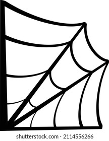 Spider web halloween corner web