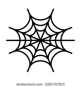 Spider web. Halloween decoration icon. Vector.