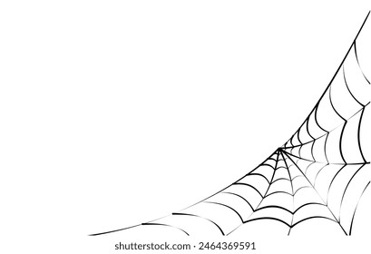 spider web halloween design template, sipider web on white background