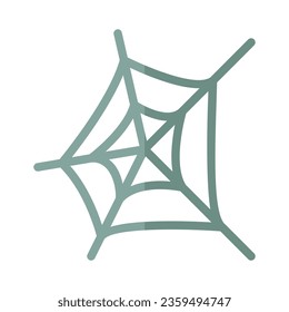 spider web halloween flat icon
