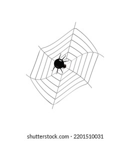 spider web halloween holiday design of postcards posters