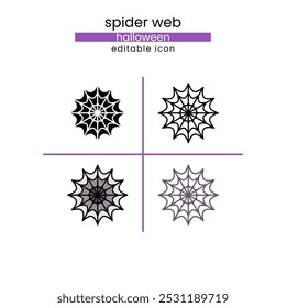 spider web halloween, horror and Scary Icon