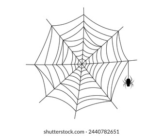 spider web, halloween spiderweb and spider hanging