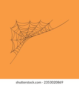 Spider Web, Halloween vector icon