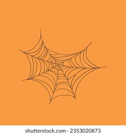 Spider Web, Halloween vector icon