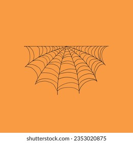 Spider Web, Halloween vector icon