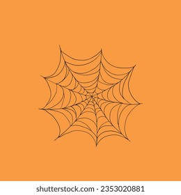 Spider Web, Halloween vector icon