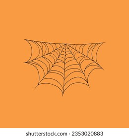 Spider Web, Halloween vector icon