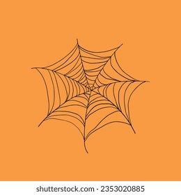 Spider Web, Halloween vector icon