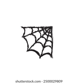 Spider Web  Hand Drawn Illustration