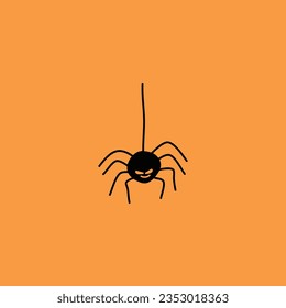 Spider Web, Happy halloween vector icon