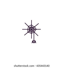 spider, web, icon